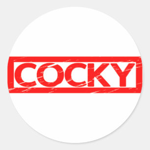 Cocky Stamp Classic Round Sticker