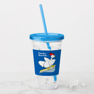 Cocky Surfer Acrylic Tumbler