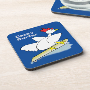 Cocky Surfer Coaster