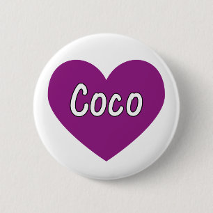 Coco 6 Cm Round Badge