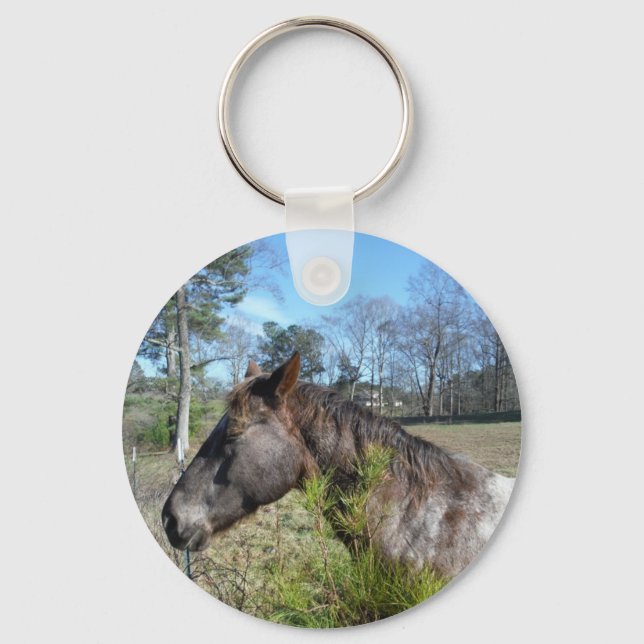 Coco and Cream Coloured Horse Key Ring (Front)