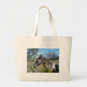 Coco and Cream Coloured Horse Large Tote Bag