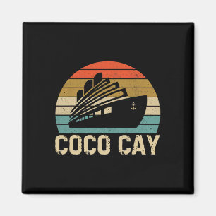 Coco Cay Byhamas Vintage Retro Souvenirs Magnet