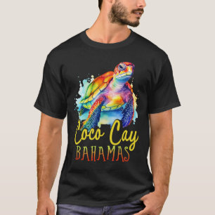 Coco Cay Hamas Colourful Sea Turtle Family Vacatio T-Shirt
