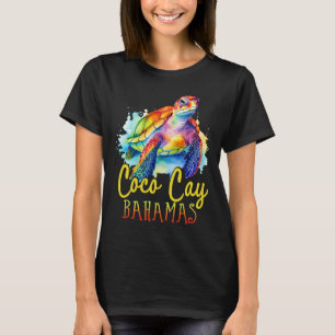 Coco Cay Hamas Colourful Sea Turtle Family Vacatio T-Shirt
