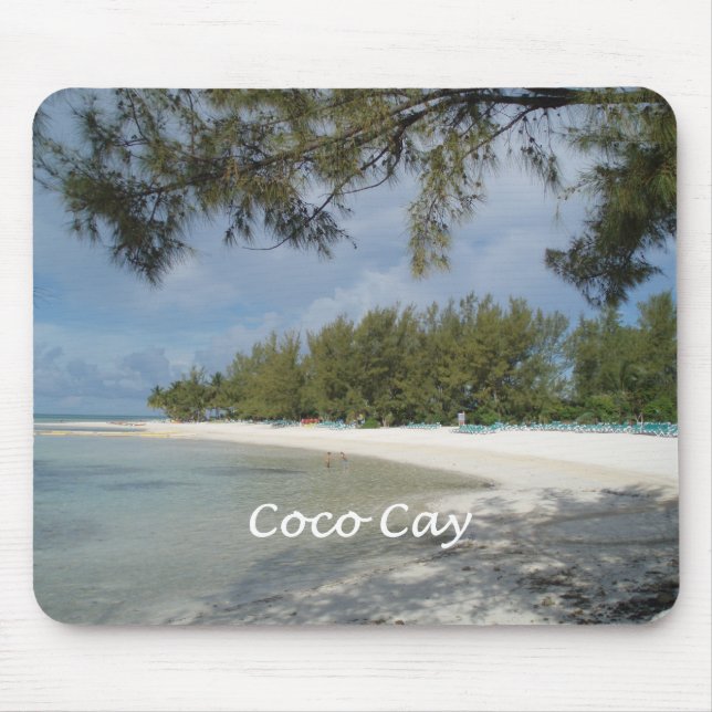 Coco Cay Island, Bahamas Mouse Mat (Front)
