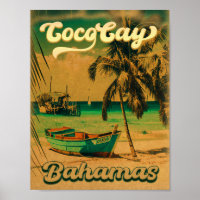 Coco Cay Island Bahamas Vintage Souvenirs 80s