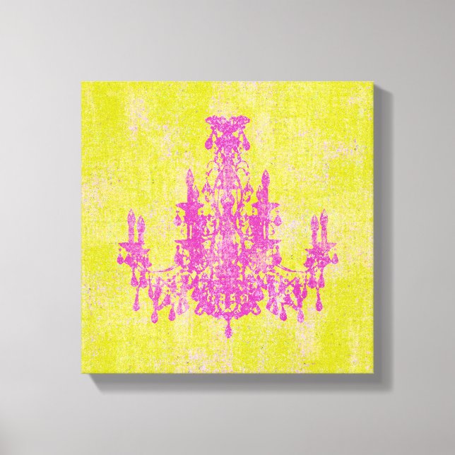 Coco Chandelier ~ CHANGE COLOR 12x12 .75" Thick Canvas Print (Front)