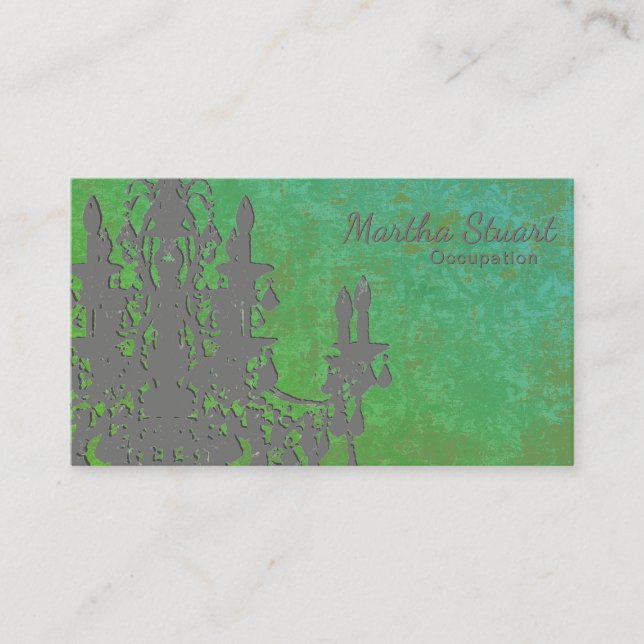 Coco Chandelier - CHANGE COLOR Business Cards (Front)