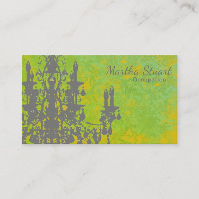 Coco Chandelier - CHANGE COLOR Business Cards (Front)