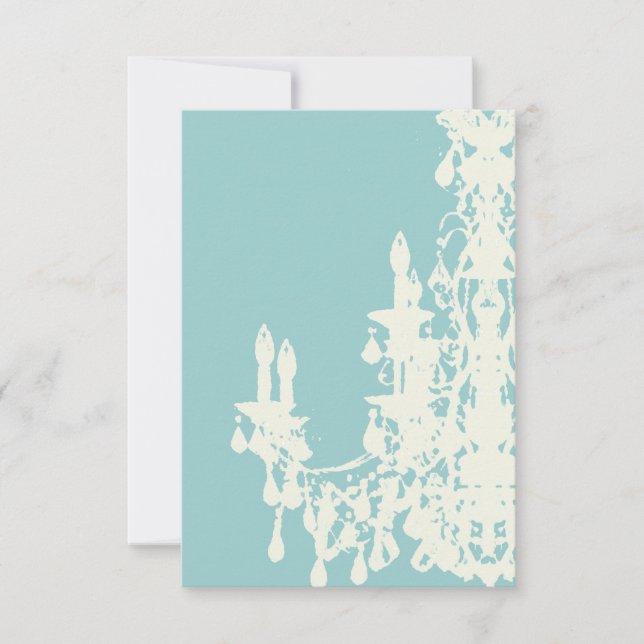Coco Chandelier ~ CHANGE COLOR Invitation (Front)