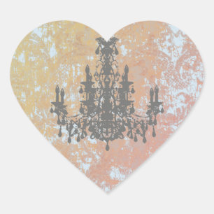 Coco Chandelier - CHANGE COLOR / SHAPE / SIZE Heart Sticker