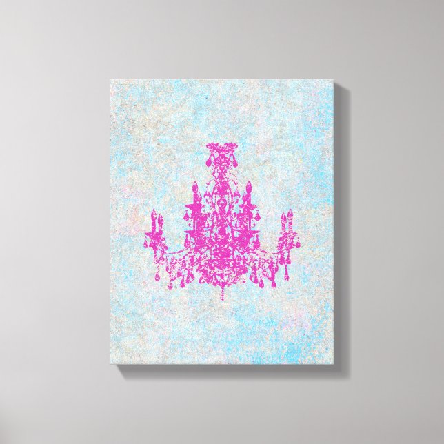 Coco Chandelier CHANGE COLOR ~ Wrapped Canvas .75" (Front)