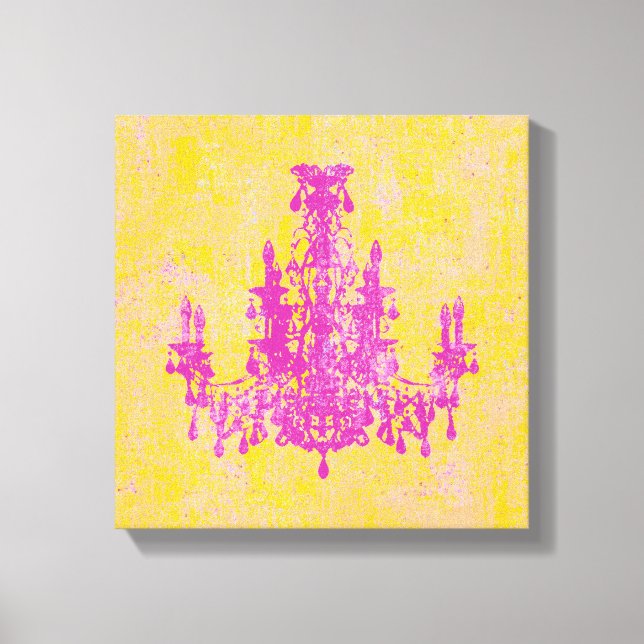 Coco Chandelier ~ Wrapped Canvas .75" Thick (Front)