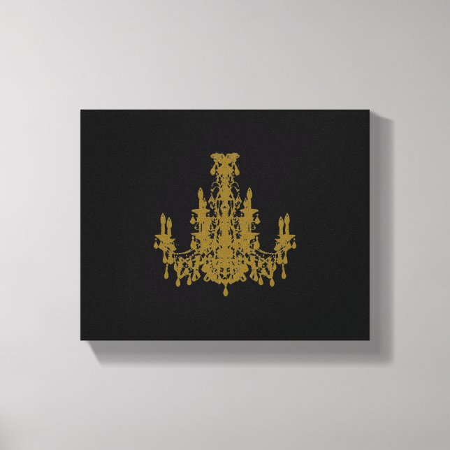 Coco Chandelier ~ Wrapped Canvas .75" Thick (Front)