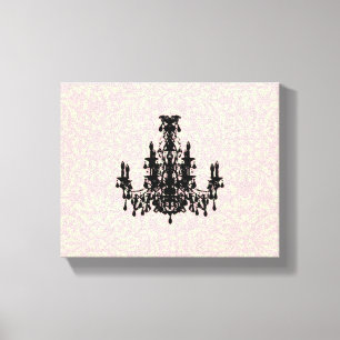 Coco Chandelier ~ Wrapped Canvas .75" Thick