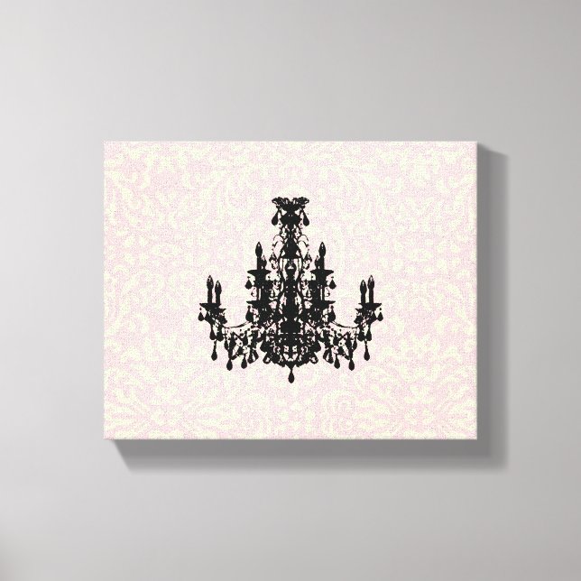 Coco Chandelier ~ Wrapped Canvas .75" Thick (Front)