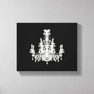 Coco Chandelier ~ Wrapped Canvas .75" Thick