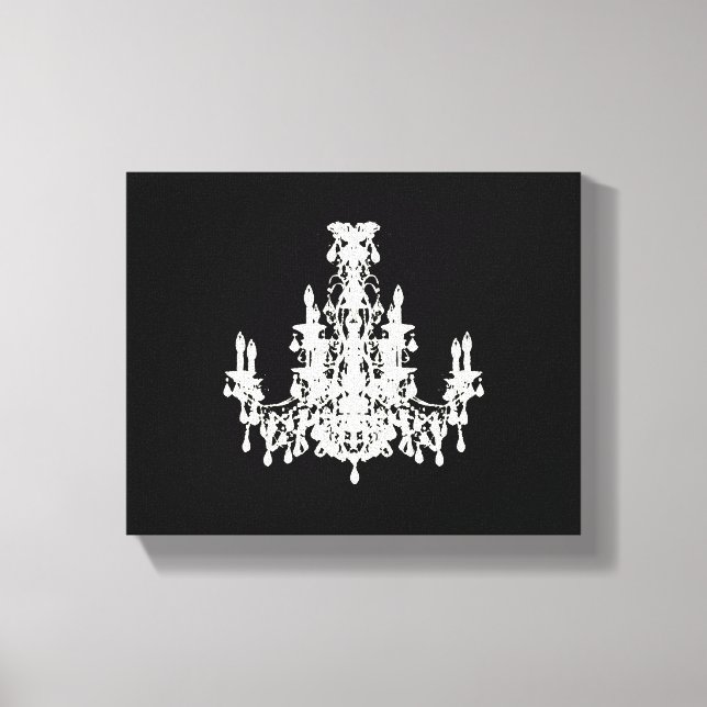 Coco Chandelier ~ Wrapped Canvas .75" Thick (Front)