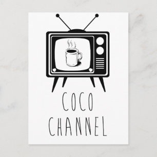Coco Channel cute, stylish Postcard