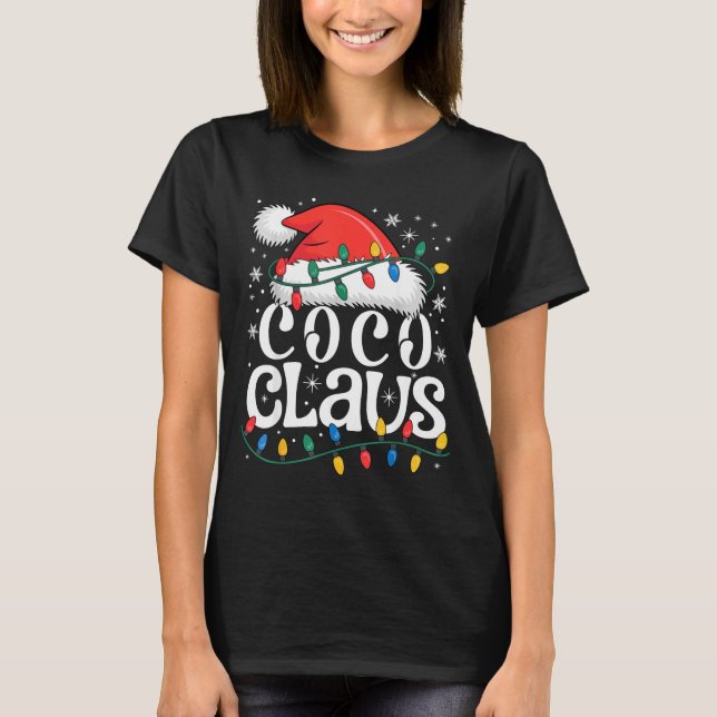 Coco Claus Funny Xmas Christmas Grandma Holiday St T-Shirt (Front)