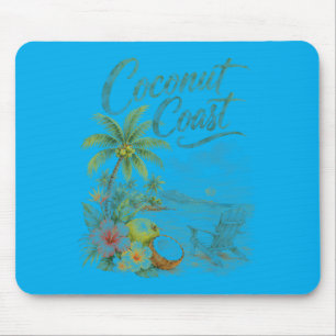 Coco Coast Tropical Beach Chair Watercolor Mouse Mat