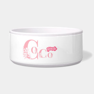 Coco - dogs and cats personalised bowl