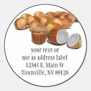 Coco Hazel Nut Classic Round Sticker