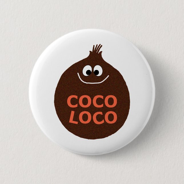 COCO LOCO 6 CM ROUND BADGE (Front)