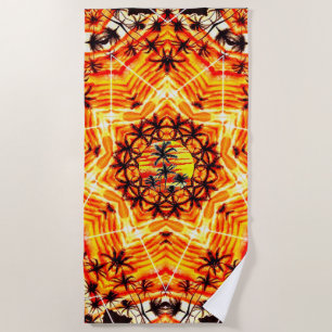 Coco Palm Star Beach Towel