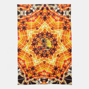 Coco Palm Star  Tea Towel