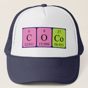 Coco periodic table name hat