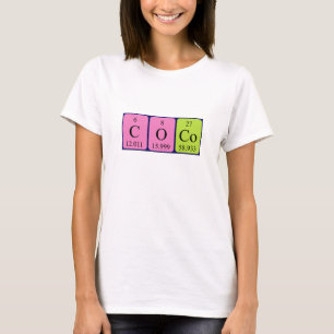 Coco periodic table name shirt