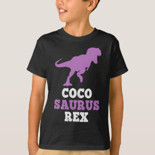 Coco-saurus Rex Dino Dinosaur Cocosaurus Funny  T-Shirt