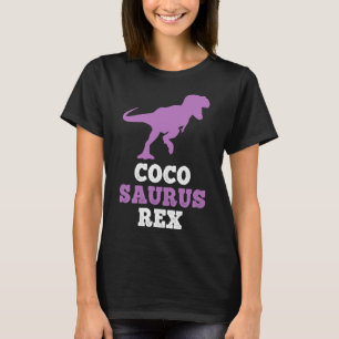 Coco-saurus Rex Dino Dinosaur Cocosaurus Funny  T-Shirt