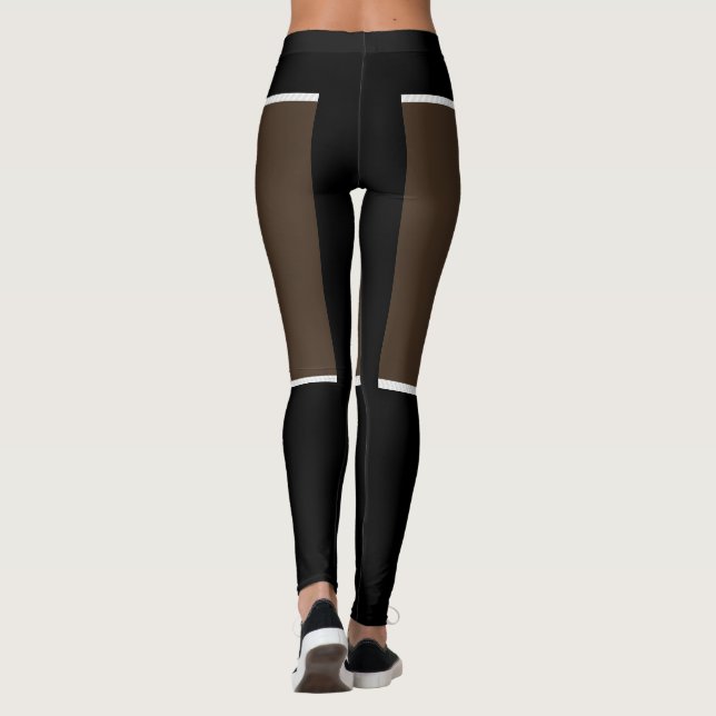 Cocoa and Black Leggings (Back)
