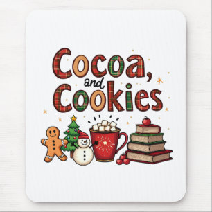 Cocoa and Cookies Christmas Lovers Mouse Mat
