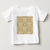 Cocoa and Cream Damask