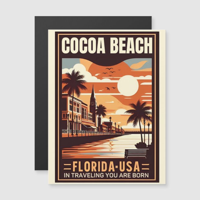 Cocoa Beach City Florida coast line gifts (Front/Back)