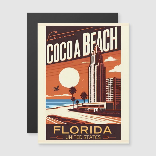 Cocoa Beach City Florida coast line gifts (Front/Back)