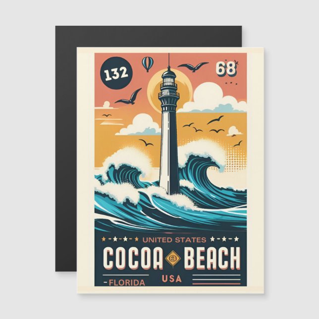 Cocoa Beach City Florida coast line gifts (Front/Back)
