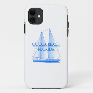 Cocoa Beach Coastal Nautical Sailing Sailor iPhone 11 Case