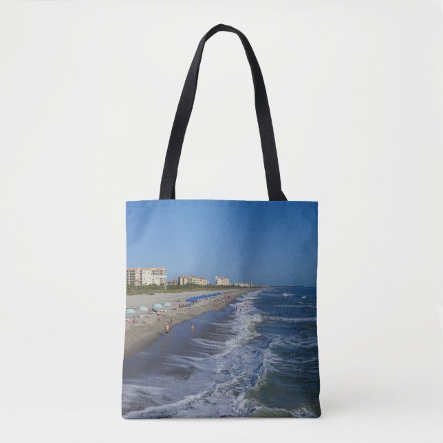 Cocoa Beach Coastline Tote Bag (Front)