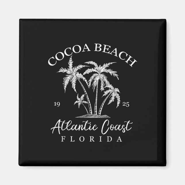 Cocoa Beach, Florida Beach Design Tribal Turtle Gi Magnet (Front)