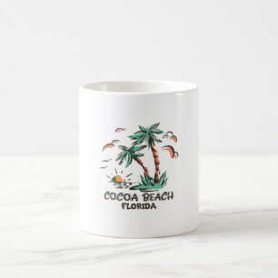 Cocoa Beach - Florida - Colourful Sunset Coffee Mug