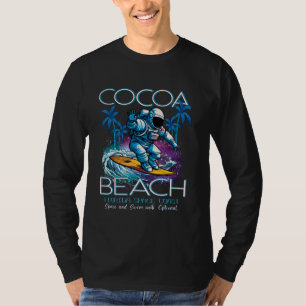Cocoa Beach Florida Gateway To Space Surfing Astro T-Shirt