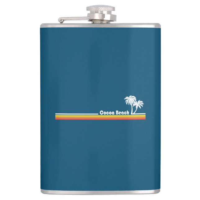 Cocoa Beach Florida Hip Flask (Front)