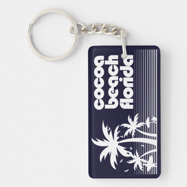 Cocoa Beach Florida Key Ring (Front)