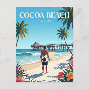 Cocoa Beach Florida Postcard