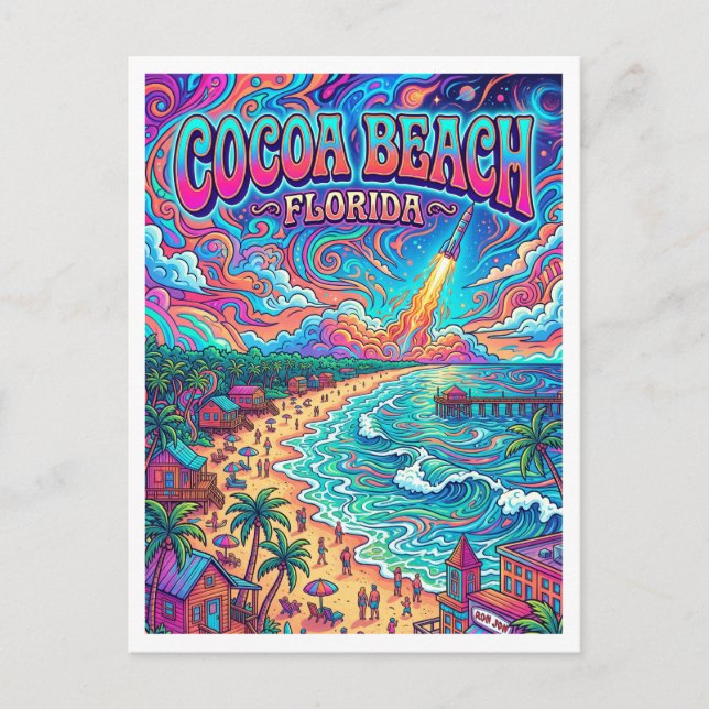 Cocoa Beach Florida Postcard (Front)